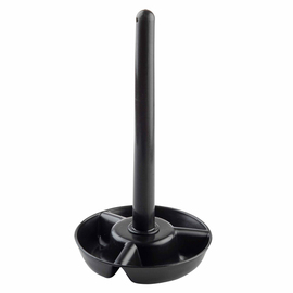 CLEARANCE | onion ring tower plastic black H 360 mm product photo  S