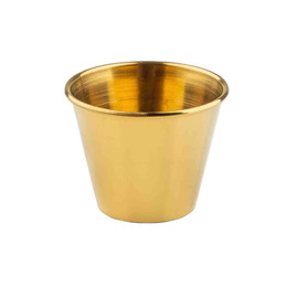 ramekin | small bowl 75 ml Ø 38 mm | 65 mm H 45 mm | stainless steel golden coloured product photo