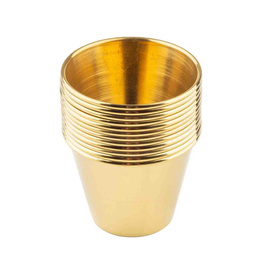 ramekin | small bowl 75 ml Ø 38 mm | 65 mm H 45 mm | stainless steel golden coloured product photo  S