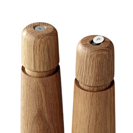 pepper mill|salt grinder STOCKHOLM set of 2 | wood oak H 168 mm product photo  S