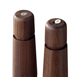 pepper mill|salt grinder STOCKHOLM set of 2 | wood walnut H 168 mm product photo  S