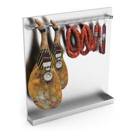sausage stand | butcher's display stainless steel L 800 mm product photo  S