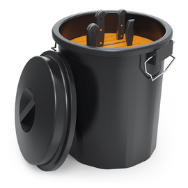 knife transport container with lid Ø 495 mm H 730 mm product photo