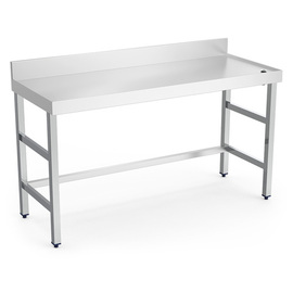 work table | upstand | edge | drain opening | 1000 mm x 700 mm H 850 mm product photo