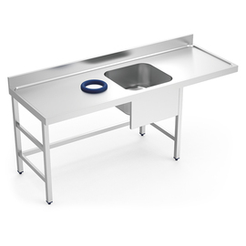 pre-rinsing unit with garbage pit sink on the right side | 2000 mm x 700 mm H 850 mm product photo