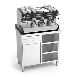coffee station made from stainless steel | 1070 mm x 600 mm H 1040 mm product photo  S
