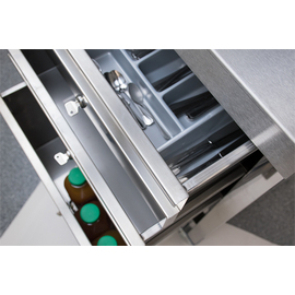 Waiter Station made from stainless steel wheeled | 1000 mm x 600 mm H 930 mm product photo  S