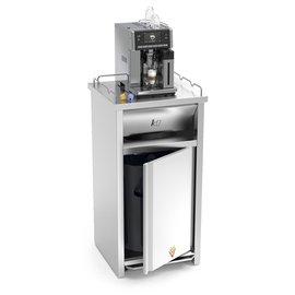 waste container with top for trays | pedal | 625 mm x 600 mm H 1255 mm product photo  S
