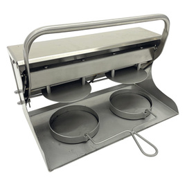 burger patty press with 2 round moulds ø 130 mm product photo