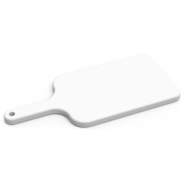 cutting board PE white with with handle L 450 mm x 200 mm product photo