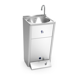 mobile cold water washbasin battery-operated | foot operation product photo