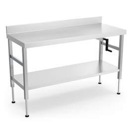 work table height-adjustable with ground floor | 1500 mm x 630 mm H 760  - 960 mm product photo  S