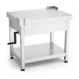 machine table height-adjustable with ground floor | 721 mm x 521 mm H 672 - 872 mm product photo