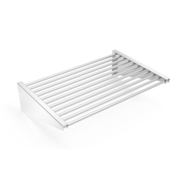 wall shelf with tubular shelf, stainless steel, 750 x 300 x H 200 mm product photo