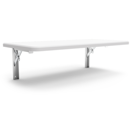 Screwing the folding side supports to a stainless steel wall shelf 700x330x205 mm product photo