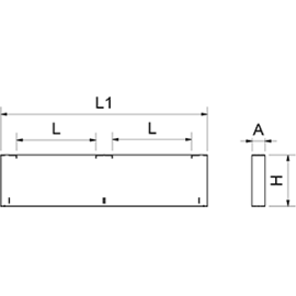 Zentralfuß IMAGINE GN 325x53x210 mm product photo S