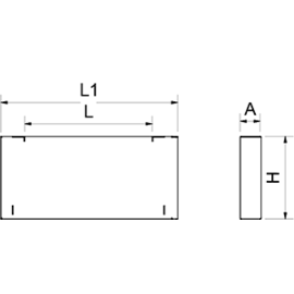Zentralfuß IMAGINE GN 530x53x210 mm product photo S