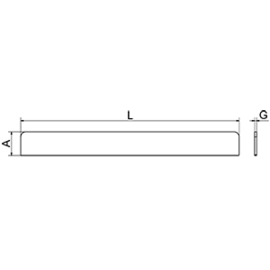 Transparent upstand for IMAGINE GN 1305x70 mm product photo S