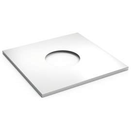 Perforated waste disposal hole in stainless steel shelf IMAGINE GN product photo