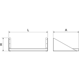 Mounting kit for hanging shelves product photo S