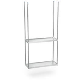 Stainless steel hanging shelves 991x391x2000 mm product photo