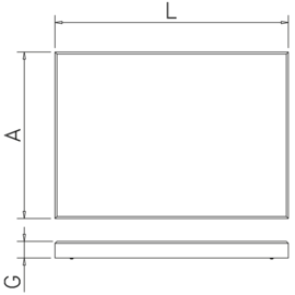 Ersatzschneidauflage, white, 300 x 250 x 10 mm product photo S