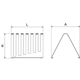 Cutting board holder for standing or hanging product photo S