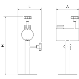 ham holder rotatable for table mounting product photo  S