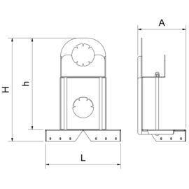 ham holder for chopping block attachment product photo  S