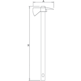 cold storage axe L 91 cm handle colour yellow product photo S
