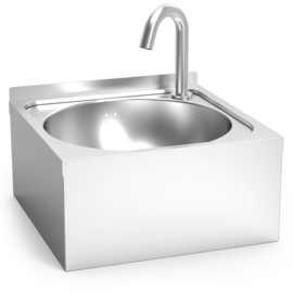 Automatic, battery-operated wall-mounted handwashing basin product photo