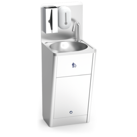 Automatic, battery-operated handwashing basin, floor-standing model product photo