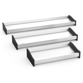 Double washbasin or wash trough for commercial use with knee valve, wall mounting without accessories or drilling 1000x450x190 mm product photo