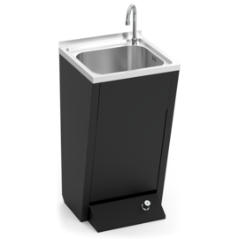 Freestanding, accessible hand basin, Black series product photo