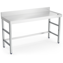 work table | upstand | edge | drain opening | 1000 mm x 700 mm H 850 mm product photo