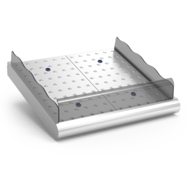 Stainless steel fish counter 985 x 950 x H 270 mm product photo