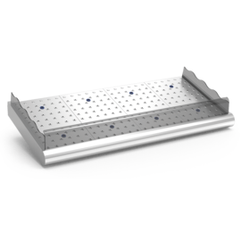 Stainless steel fish counter 1950 x 950 x H 270 mm product photo