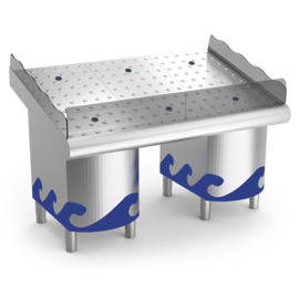 Fish counter with stainless steel stand, 1.5 m product photo