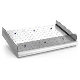 Stainless steel fish counter 1465 x 950 x H 270 mm product photo