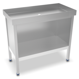 seafood table stainless steel | 1000 mm x 500 mm H 917 mm product photo