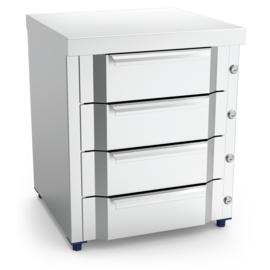 Stainless steel module with 4 drawers | 439 x 423 x H 530 - 600 mm product photo