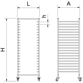 Bread cutting board with handle and crumb collector product photo  S