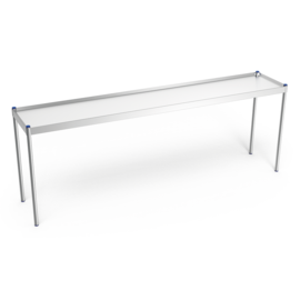 Top shelf for service station made of stainless steel, 991 x 391 xH 677 mm product photo