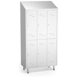 Professional stainless steel locker 985x480x2010 mm product photo