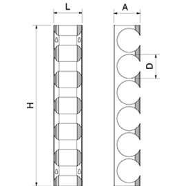 Stainless steel wine rack, 92 mm diameter product photo  S