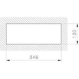 Stainless steel drawer for mounting on a shelf, made of stainless steel, L=600 mm product photo S