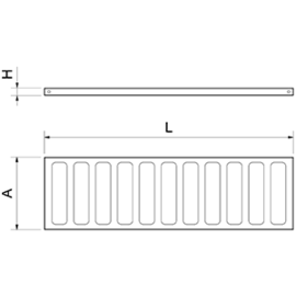 Stainless steel rack for wine storage  800 x 300 x H 31 mm product photo  S