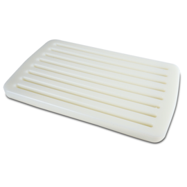 bread cutting board plastic white 400 mm x 240 mm x 20 mm product photo