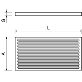 bread cutting board plastic white 430 mm x 330 mm x 40 mm product photo  S
