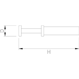 Tool for meat grinder 55x310 mm product photo S
